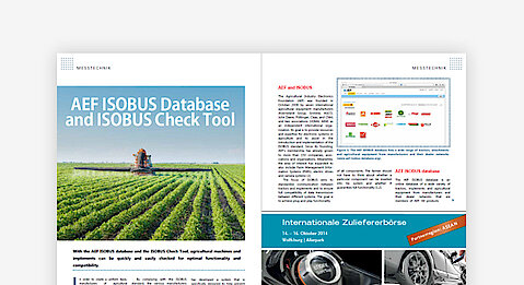 © Carl Hanser Verlag; Professional Article Hanser Automotive: AEF ISOBUS Database and Check Tool © Carl Hanser Verlag; Professional Article Hanser Automotive: AEF ISOBUS Database and Check Tool